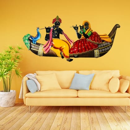 Handcrafted Unique Idol Radha Krishna Wall Hanging Decor, Wall Decor Showpeace Beautifull Design For Home Decor