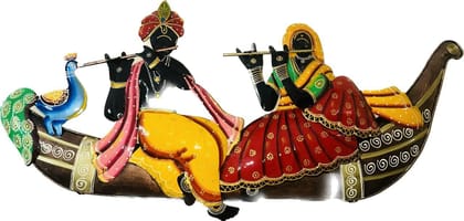 Handcrafted Unique Idol Radha Krishna Wall Hanging Decor, Wall Decor Showpeace Beautifull Design For Home Decor